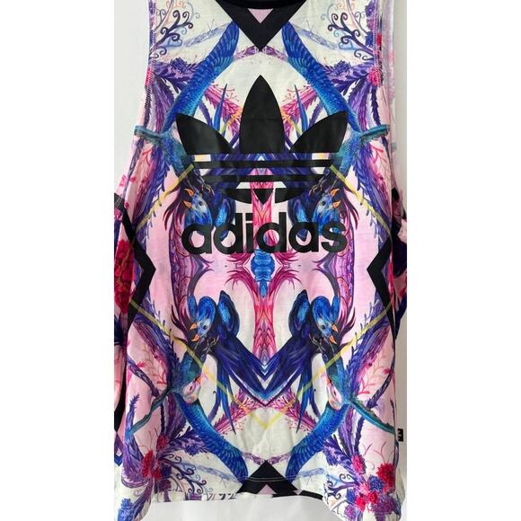 Adidas Originals x Farm Rio Tropical Bird Print Tank Top-Size S - Picture 9 of 16